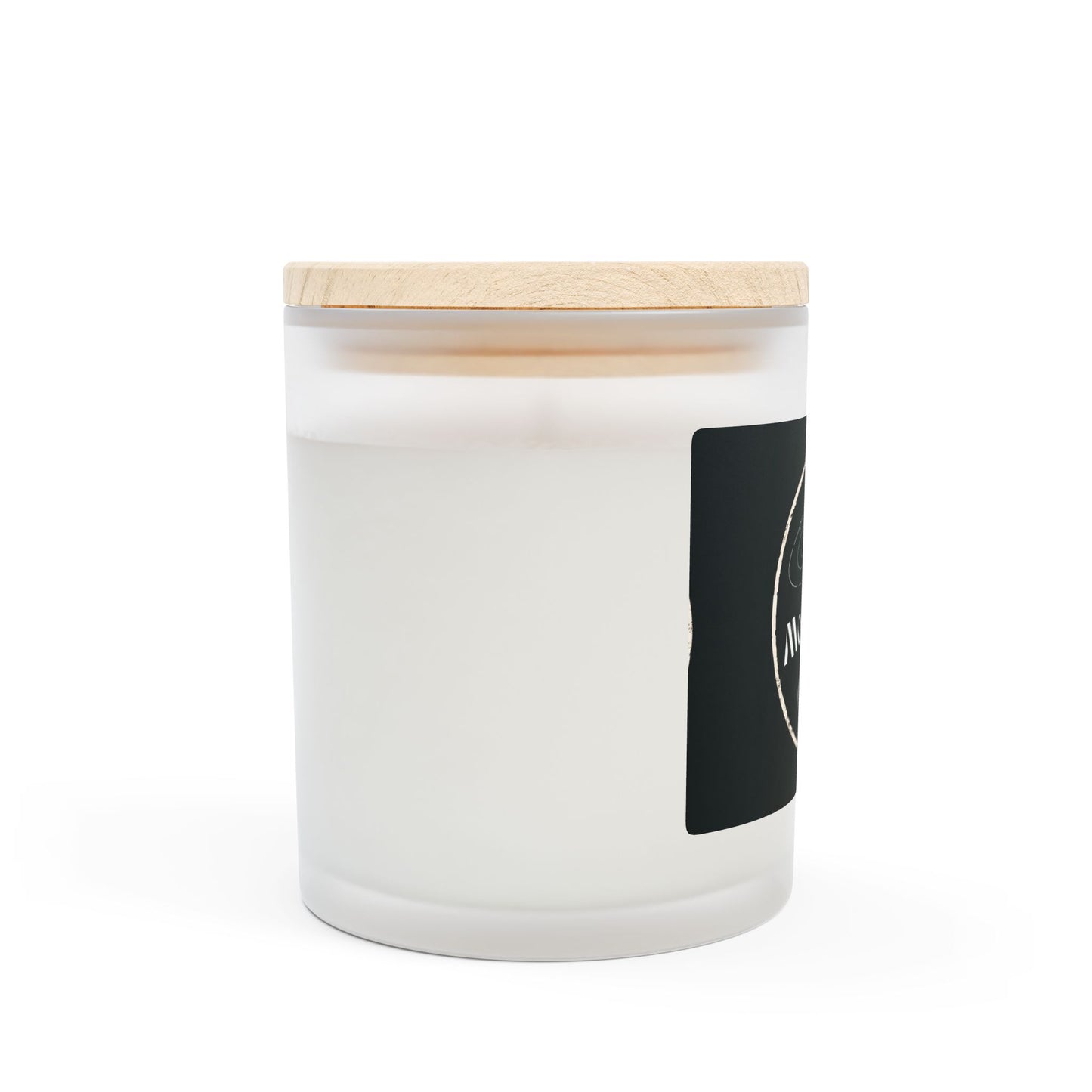 MoonLight 11oz Frosted Glass Candle - Cozy Atmosphere for Relaxation & Gifts