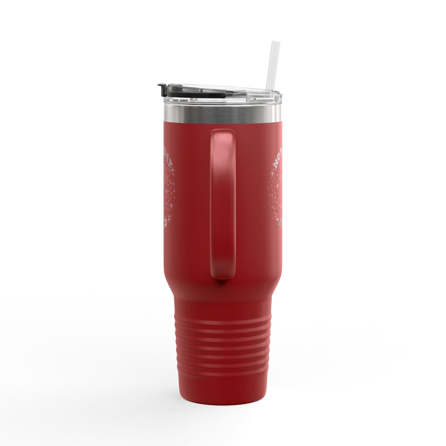 Not Today Jesus Insulated Travel Mug - 40oz Coffee Cup for Everyday Inspiration