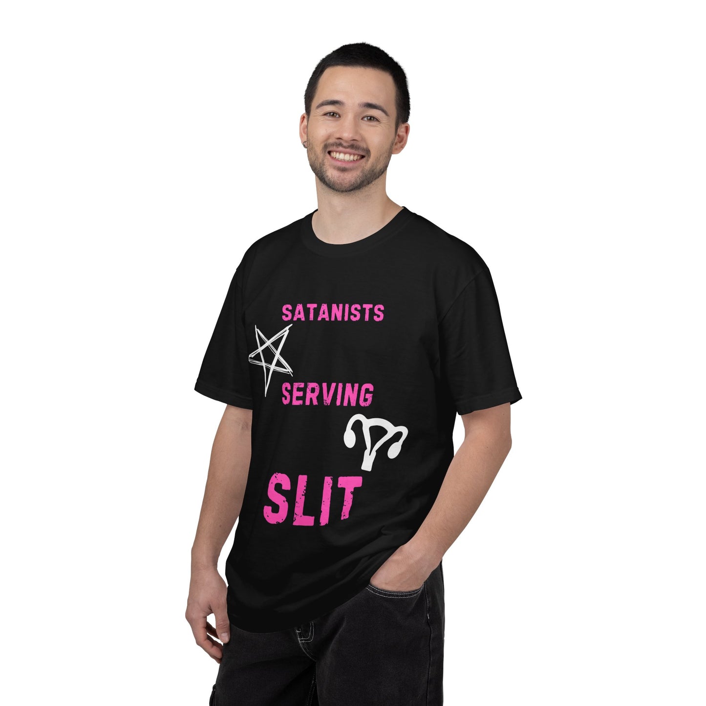 Satanists Serving Slit Graphic T-Shirt