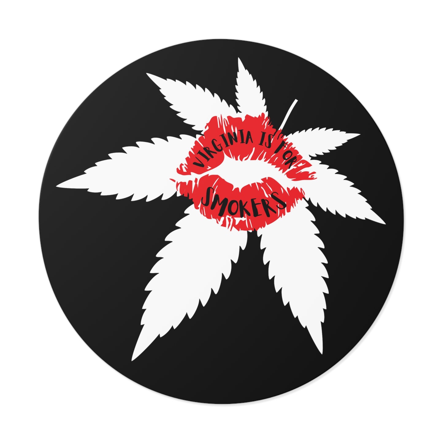Virginia is For Smokers Round Sticker