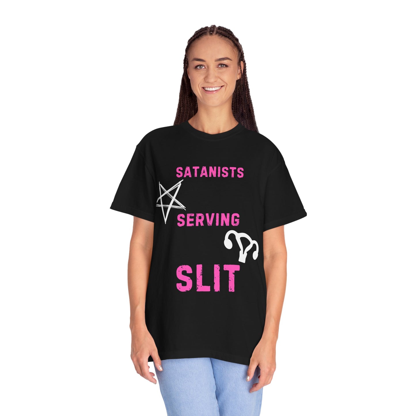 Satanists Serving Slit Graphic T-Shirt