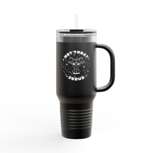 Not Today Jesus - Polar Camel Insulated Travel Mug - 40oz - Perfect for Coffee Lovers