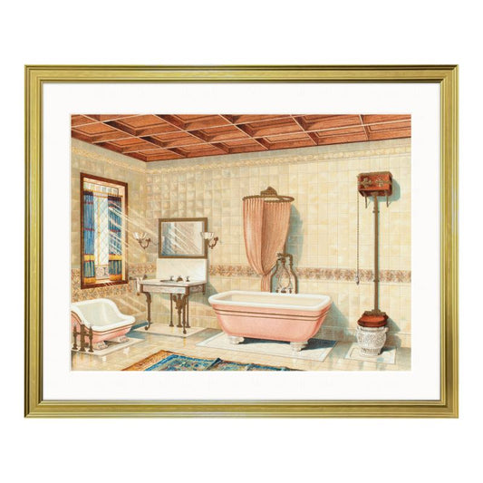 Vintage Bathroom Interior (1877-1893)