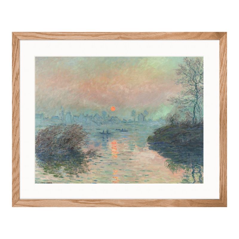 Sunset on the Seine at Lavacourt (1880)