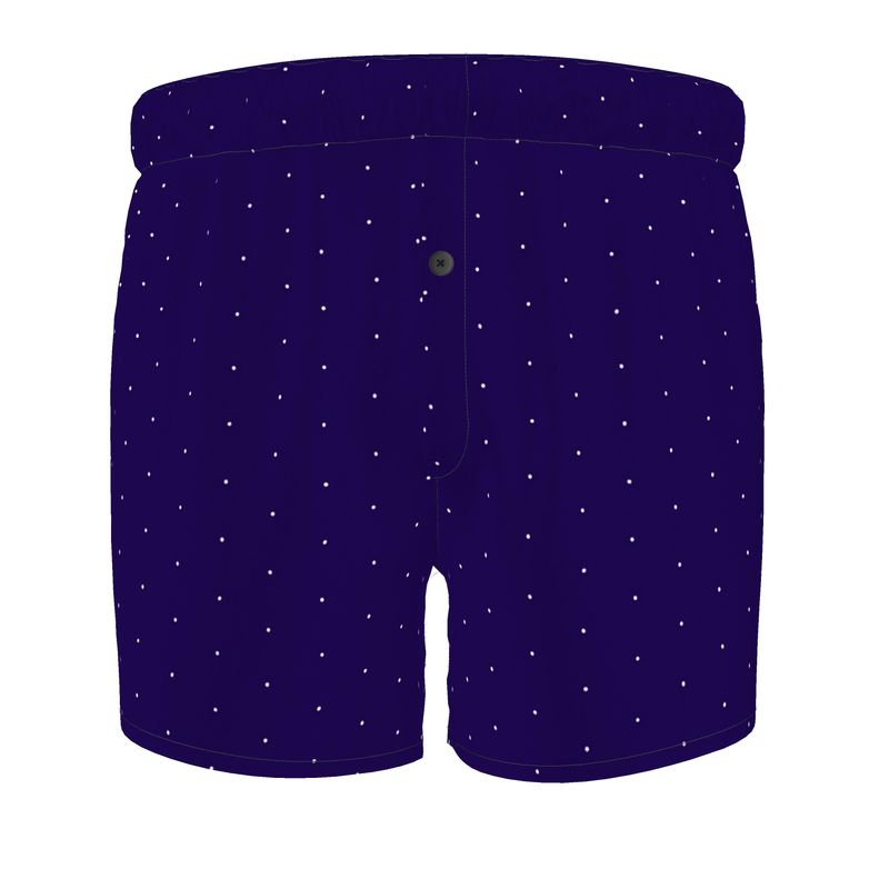 Blue Dot Silk Boxer Shorts