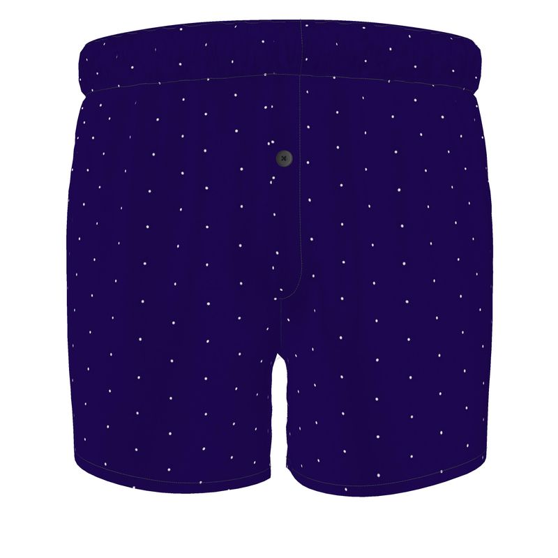 Blue Dot Silk Boxer Shorts