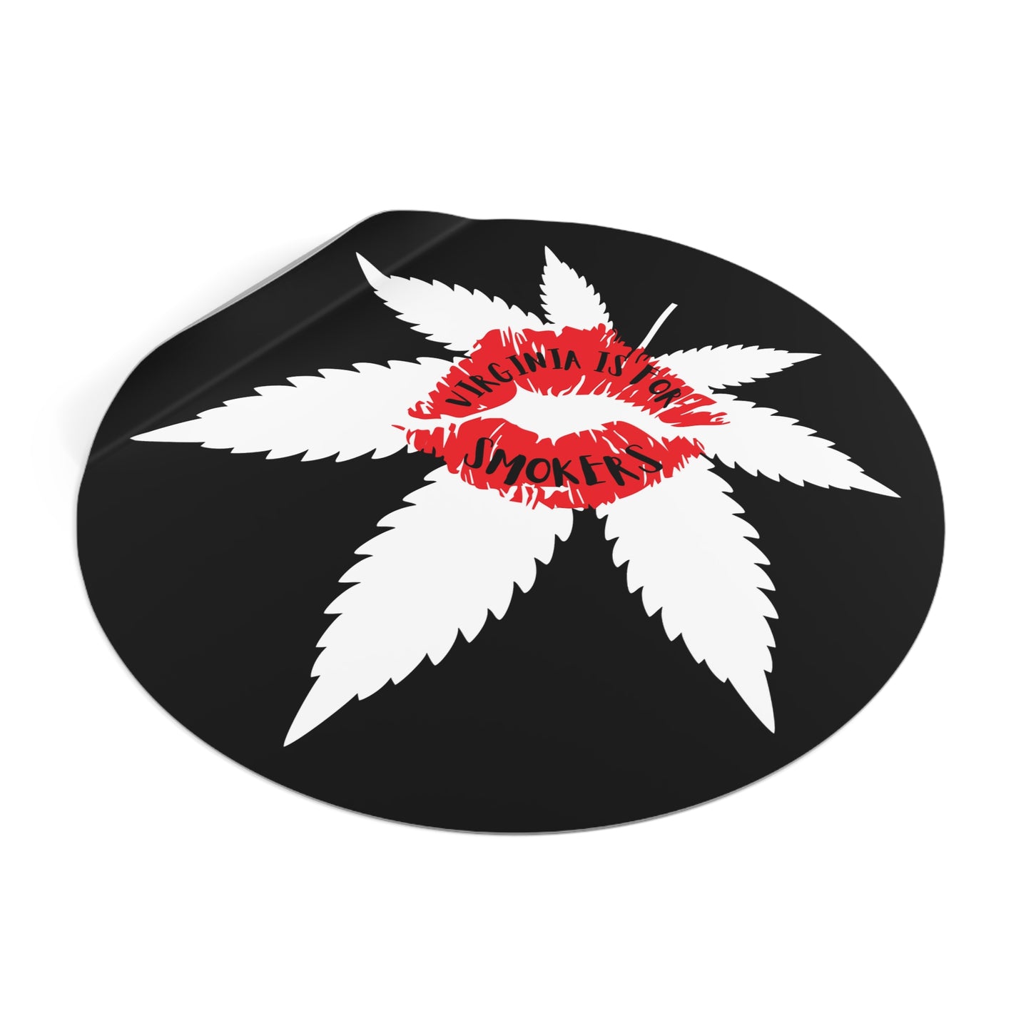 Virginia is For Smokers Round Sticker