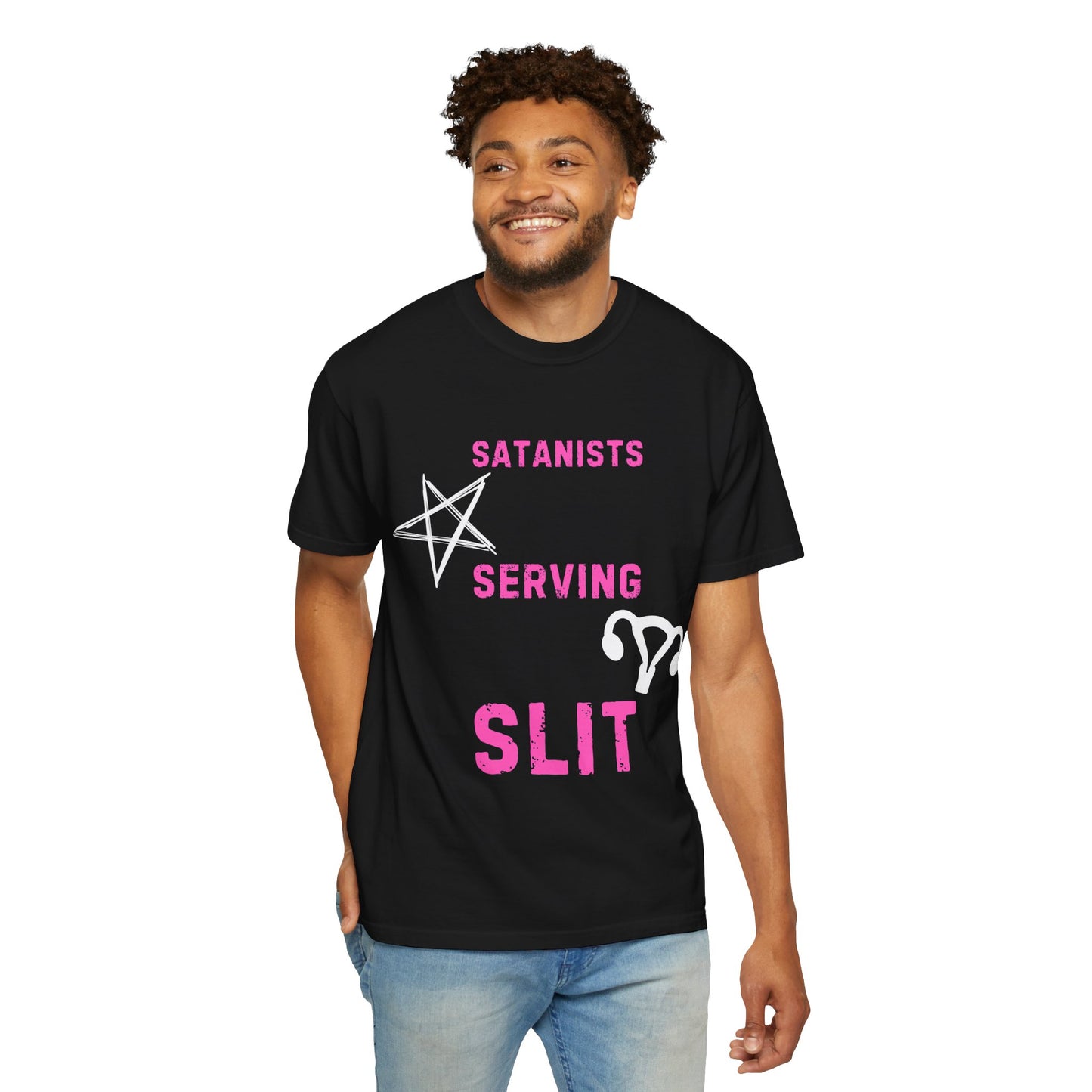 Satanists Serving Slit Graphic T-Shirt