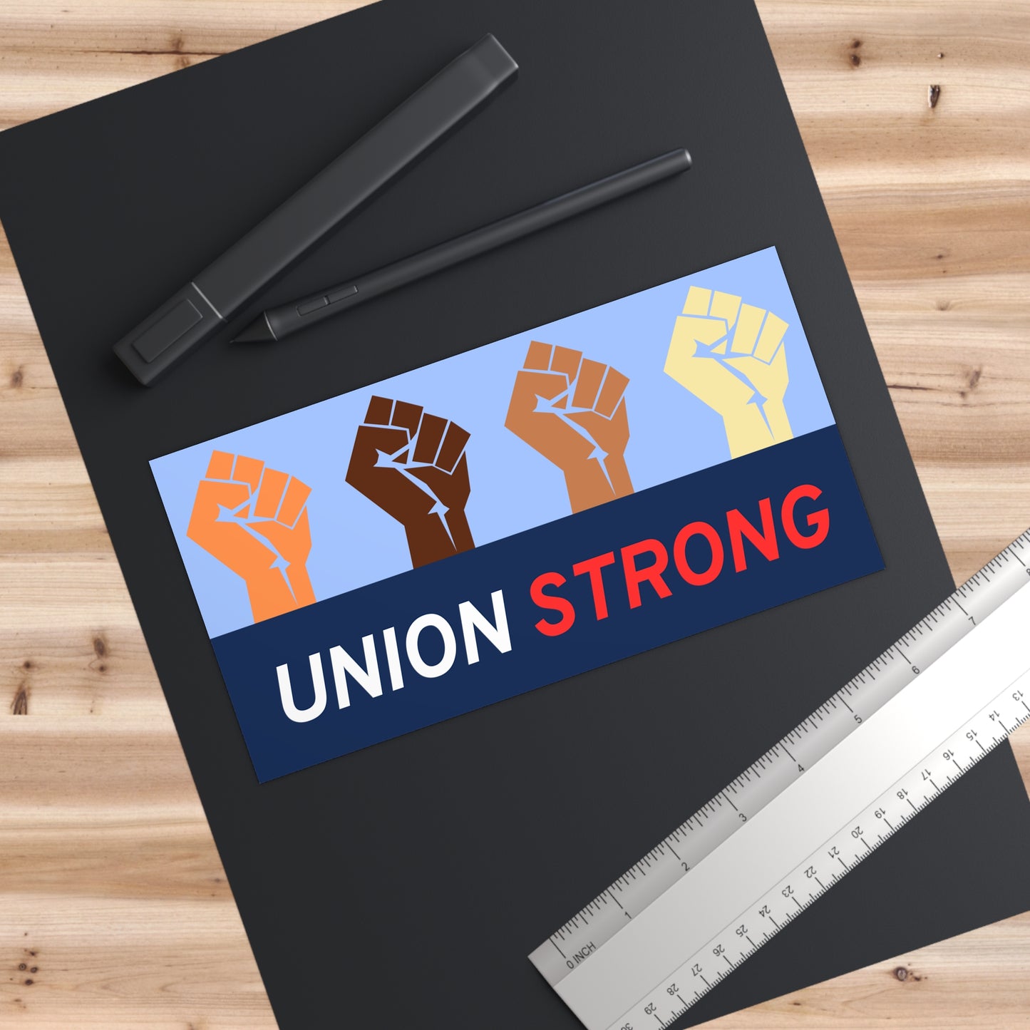 Union Strong Bumper Sticker - Empowering Car Decal, Advocacy Sticker for Unions, Labor Day Decoration, Political Campaign, Social Justice