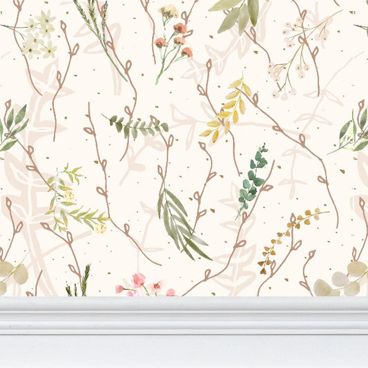 Cottage Creme Wallpaper
